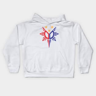 Tribal Philippines Filipino Sun and Stars Flag by AiReal Apparel Kids Hoodie